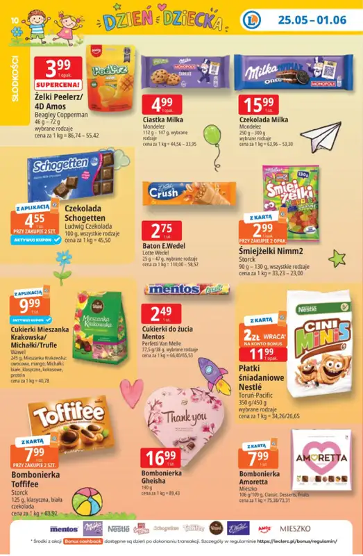 Leclerc - gazetka promocyjna Oferta E.Leclerc | Tanio to tu! od poniedziałku 25.05 do poniedziałku 01.06 - strona 10