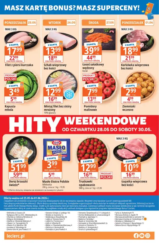 Leclerc - gazetka promocyjna Oferta E.Leclerc | Tanio to tu! od poniedziałku 25.05 do poniedziałku 01.06 - strona 24