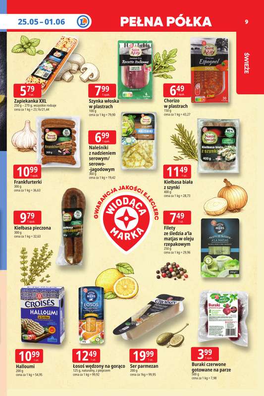 Leclerc - gazetka promocyjna Oferta E.Leclerc | Tanio to tu! od poniedziałku 25.05 do poniedziałku 01.06 - strona 9