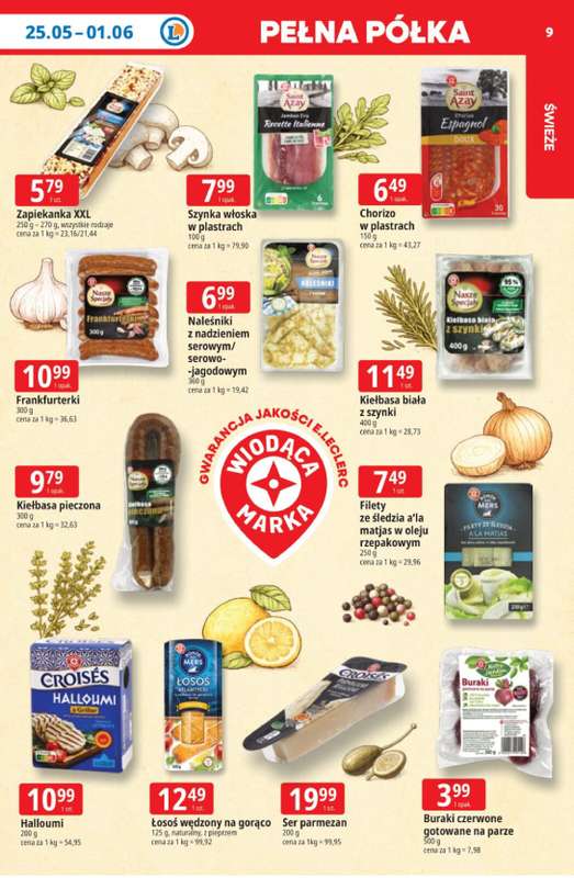 Leclerc - gazetka promocyjna Oferta E.Leclerc | Tanio to tu! od poniedziałku 25.05 do poniedziałku 01.06 - strona 9