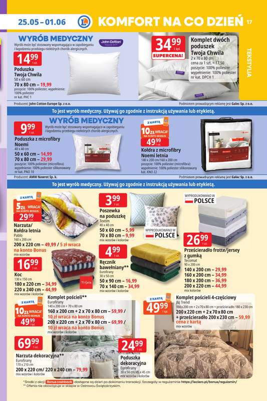 Leclerc - gazetka promocyjna Oferta E.Leclerc | Tanio to tu! od poniedziałku 25.05 do poniedziałku 01.06 - strona 17