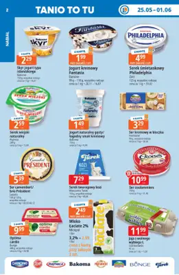 Leclerc - gazetka promocyjna Oferta E.Leclerc | Tanio to tu! od poniedziałku 25.05 do poniedziałku 01.06 - strona 2