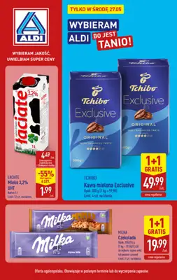 Aldi - gazetka promocyjna Najlepsze oferty na środę w Aldi! od środy 27.05 do środy 27.05