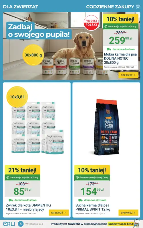 ERLI - gazetka promocyjna Codzienne zakupy nawet do -53%! od poniedziałku 25.05 do niedzieli 31.05 - strona 4