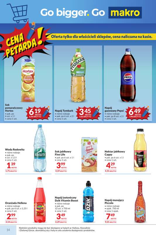 Makro - gazetka promocyjna Mega oferty dla Twojego sklepu od wtorku 26.05 do poniedziałku 08.06 - strona 14