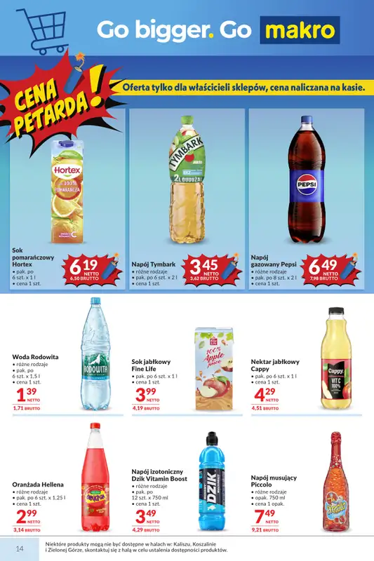 Makro - gazetka promocyjna Mega oferty dla Twojego sklepu od wtorku 26.05 do poniedziałku 08.06 - strona 14