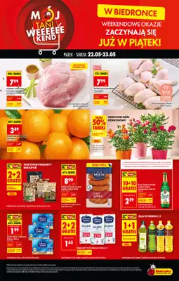 Biedronka - gazetka promocyjna Tani Weekend od piątku 22.05 do soboty 23.05