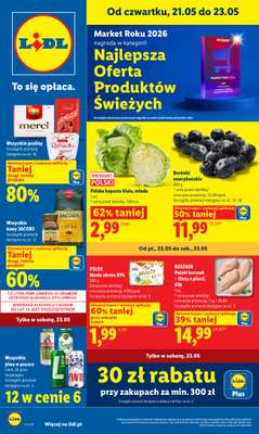 Lidl - gazetka promocyjna Oferta od czwartku od czwartku 21.05 do soboty 23.05