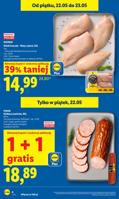 Lidl - gazetka promocyjna Oferta od czwartku od czwartku 21.05 do soboty 23.05 - strona 8