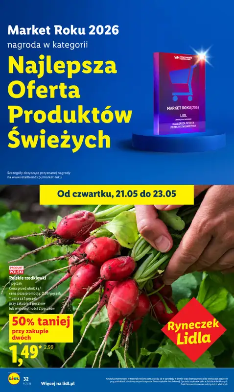 Lidl - gazetka promocyjna Oferta od czwartku od czwartku 21.05 do soboty 23.05 - strona 32