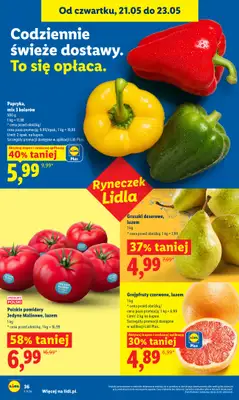 Lidl - gazetka promocyjna Oferta od czwartku od czwartku 21.05 do soboty 23.05 - strona 36
