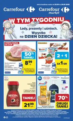 Carrefour - gazetka promocyjna Gazetka Carrefour od poniedziałku od poniedziałku 25.05 do soboty 30.05