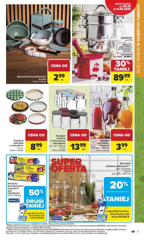 Carrefour - gazetka promocyjna Gazetka Łap super okazje od poniedziałku od poniedziałku 25.05 do soboty 06.06 - strona 3