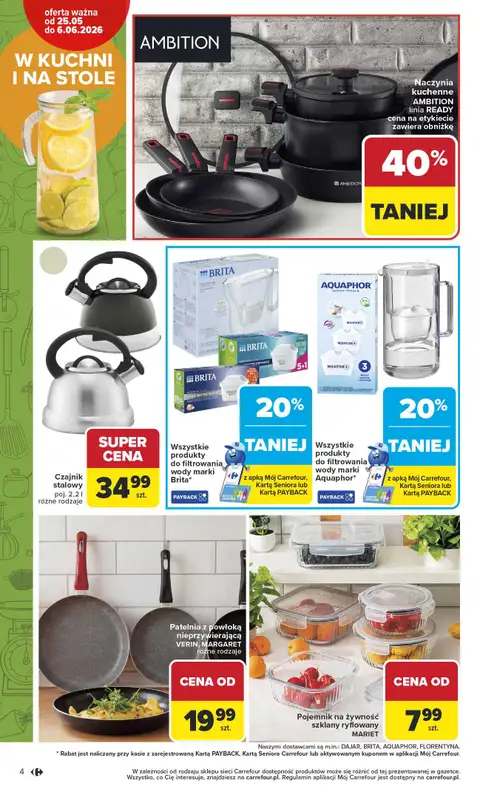 Carrefour - gazetka promocyjna Gazetka Łap super okazje od poniedziałku od poniedziałku 25.05 do soboty 06.06 - strona 4