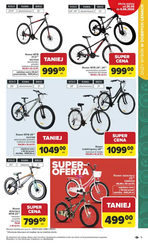 Carrefour - gazetka promocyjna Gazetka Łap super okazje od poniedziałku od poniedziałku 25.05 do soboty 06.06 - strona 9