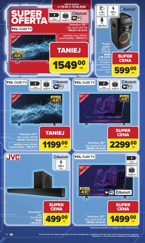 Carrefour - gazetka promocyjna Gazetka Multimedia od poniedziałku  do soboty 13.06 - strona 4