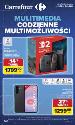 Carrefour - gazetka promocyjna Gazetka Multimedia od poniedziałku od poniedziałku 25.05 do soboty 13.06