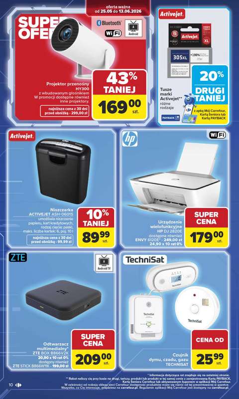 Carrefour - gazetka promocyjna Gazetka Multimedia od poniedziałku od poniedziałku 25.05 do soboty 13.06 - strona 10
