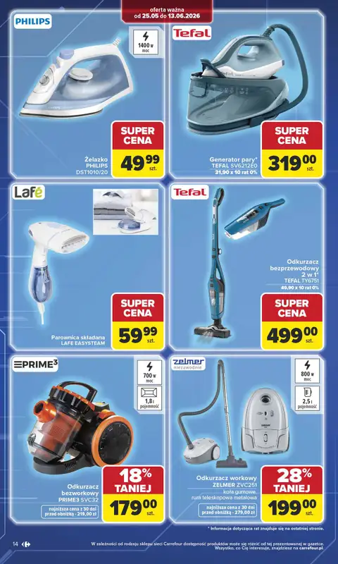 Carrefour - gazetka promocyjna Gazetka Multimedia od poniedziałku od poniedziałku 25.05 do soboty 13.06 - strona 14
