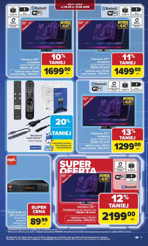 Carrefour - gazetka promocyjna Gazetka Multimedia od poniedziałku od poniedziałku 25.05 do soboty 13.06 - strona 5