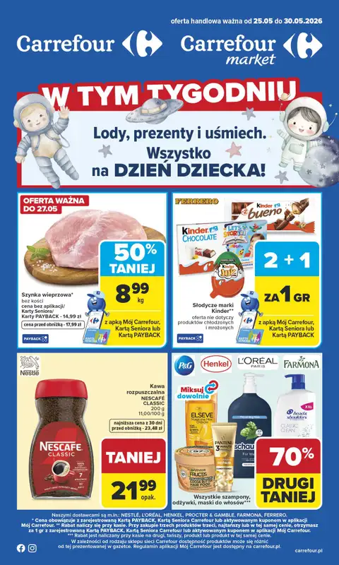 Carrefour Market - gazetka promocyjna Gazetka Carrefour Market od poniedziałku  
