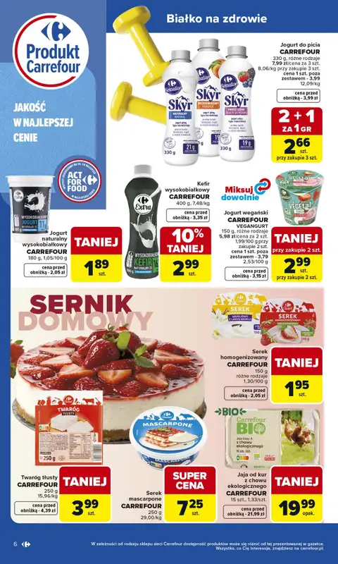 Carrefour Market - gazetka promocyjna Gazetka Produkt Carrefour od poniedziałku od poniedziałku 25.05 do soboty 06.06 - strona 6
