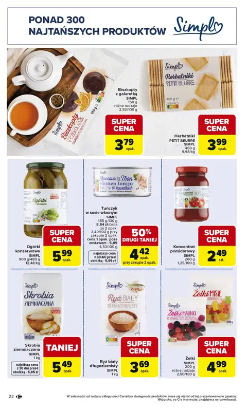 Carrefour Market - gazetka promocyjna Gazetka Produkt Carrefour od poniedziałku od poniedziałku 25.05 do soboty 06.06 - strona 22