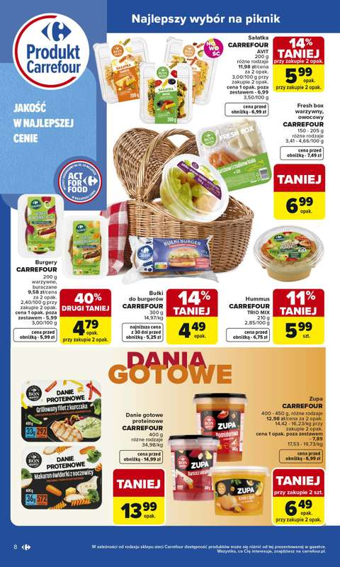 Carrefour Market - gazetka promocyjna Gazetka Produkt Carrefour od poniedziałku  do soboty 06.06 - strona 8