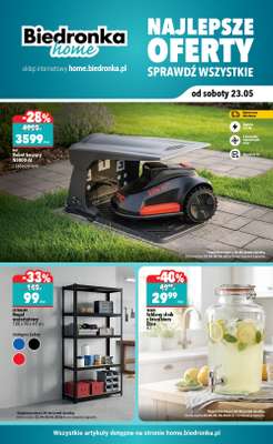 Biedronka Home - gazetka promocyjna Najlepsze oferty od soboty 23.05 do niedzieli 16.08
