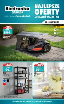 Biedronka Home - gazetka promocyjna Najlepsze oferty od soboty 23.05 do niedzieli 16.08