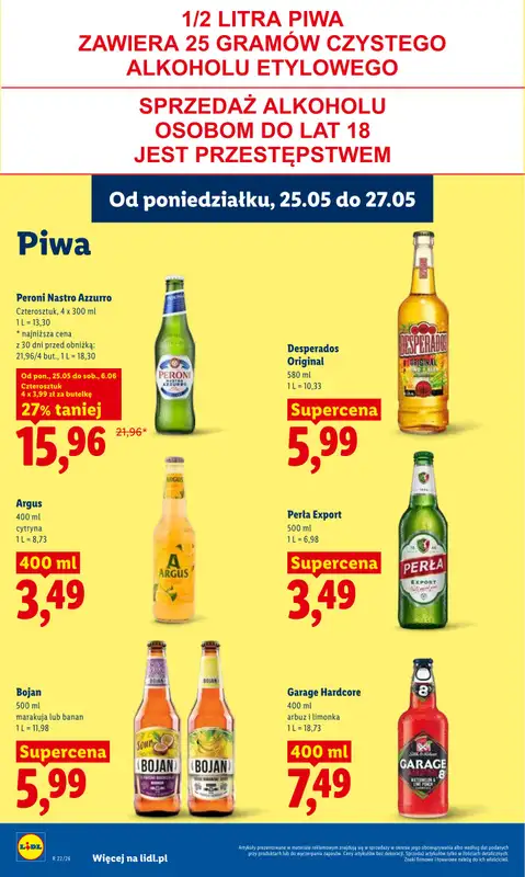 Lidl - gazetka promocyjna Oferta od poniedziałku od poniedziałku 25.05 do środy 27.05 - strona 74