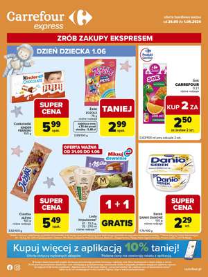 Carrefour Express - gazetka promocyjna Gazetka Express od wtorku 26.05 do poniedziałku 01.06
