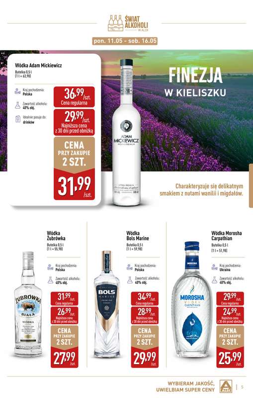 Aldi - gazetka promocyjna Świat alkoholi od poniedziałku 04.05 do soboty 30.05 - strona 5