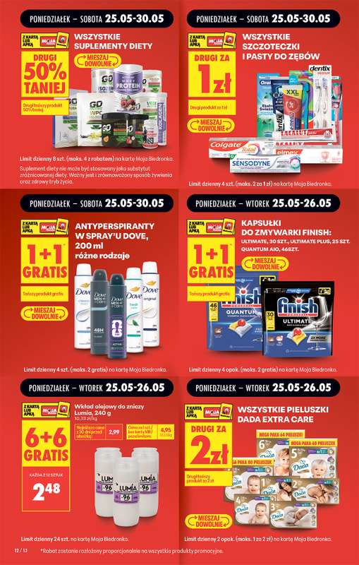 Biedronka - gazetka promocyjna Od poniedziałku od poniedziałku 25.05 do soboty 30.05 - strona 12