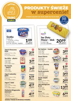 Makro - gazetka promocyjna Targ MAKRO - oferta świeża w super cenach! od poniedziałku 25.05 do soboty 30.05