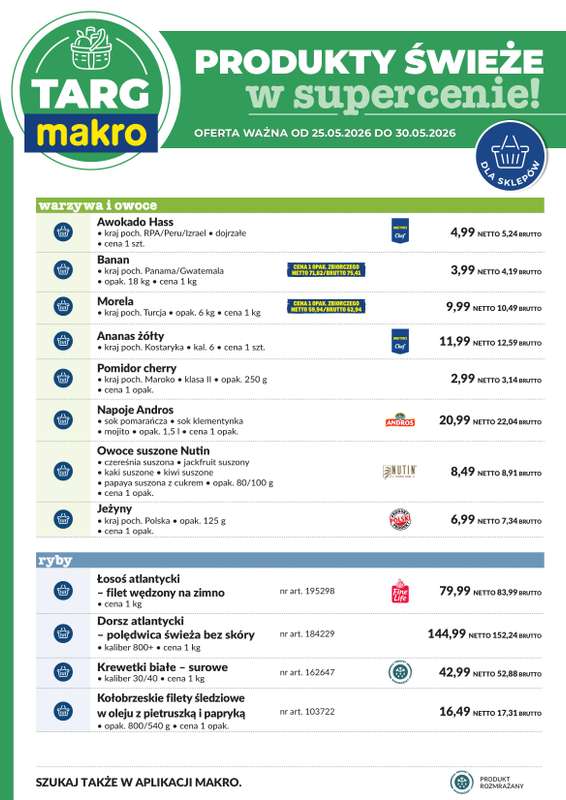Makro - gazetka promocyjna Targ MAKRO - oferta świeża w super cenach! od poniedziałku 25.05 do soboty 30.05 - strona 6