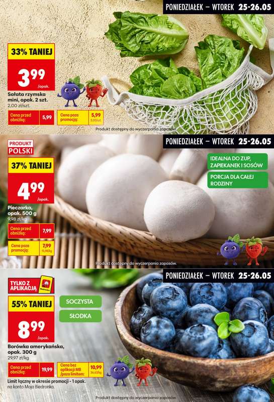Biedronka - gazetka promocyjna Biedronkowe oszczędności od poniedziałku 25.05 do wtorku 26.05 - strona 5