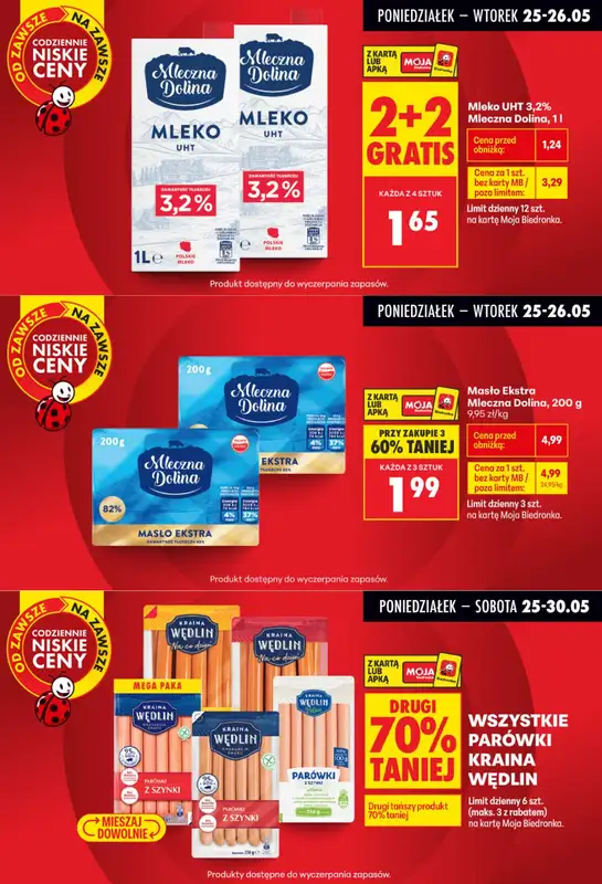 Biedronka - gazetka promocyjna Biedronkowe oszczędności od poniedziałku 25.05 do wtorku 26.05 - strona 4