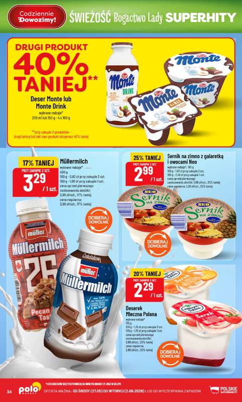 POLOmarket - gazetka promocyjna Gazetka od środy 27.05 do wtorku 02.06 - strona 34