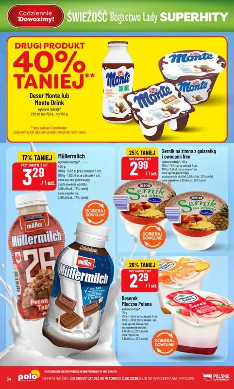 POLOmarket - gazetka promocyjna Gazetka od środy 27.05 do wtorku 02.06 - strona 34