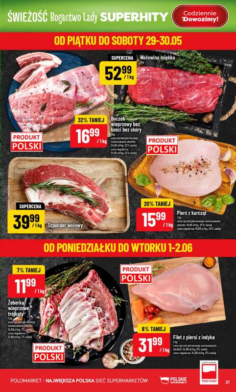 POLOmarket - gazetka promocyjna Gazetka od środy 27.05 do wtorku 02.06 - strona 21
