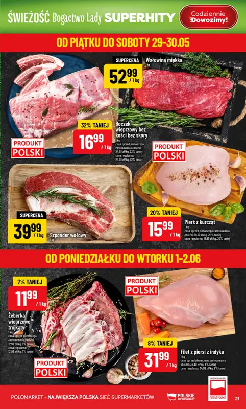 POLOmarket - gazetka promocyjna Gazetka od środy 27.05 do wtorku 02.06 - strona 21