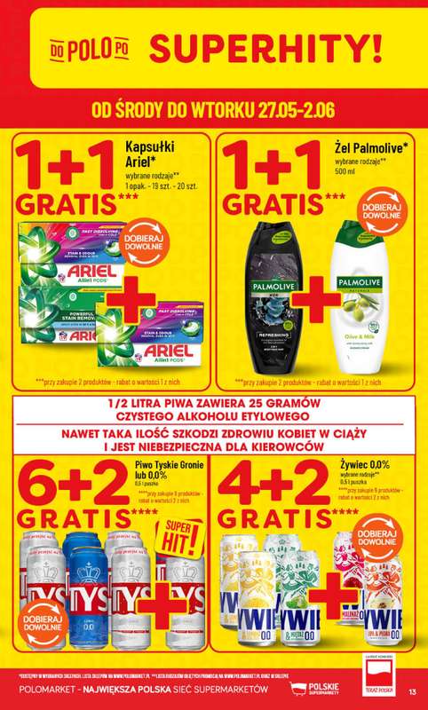 POLOmarket - gazetka promocyjna Gazetka od środy 27.05 do wtorku 02.06 - strona 13