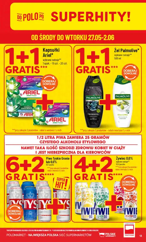 POLOmarket - gazetka promocyjna Gazetka od środy 27.05 do wtorku 02.06 - strona 13
