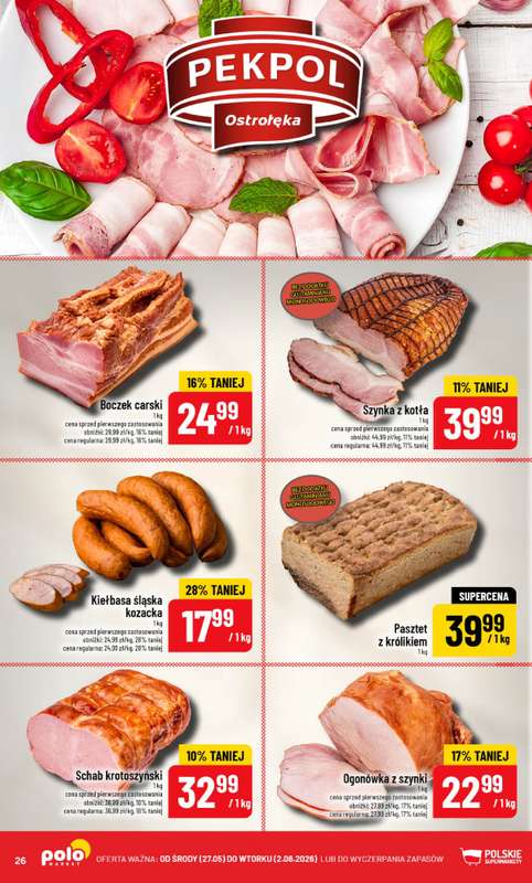 POLOmarket - gazetka promocyjna Gazetka od środy 27.05 do wtorku 02.06 - strona 26