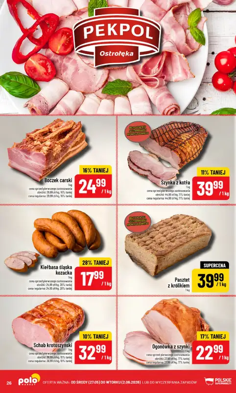 POLOmarket - gazetka promocyjna Gazetka od środy 27.05 do wtorku 02.06 - strona 26