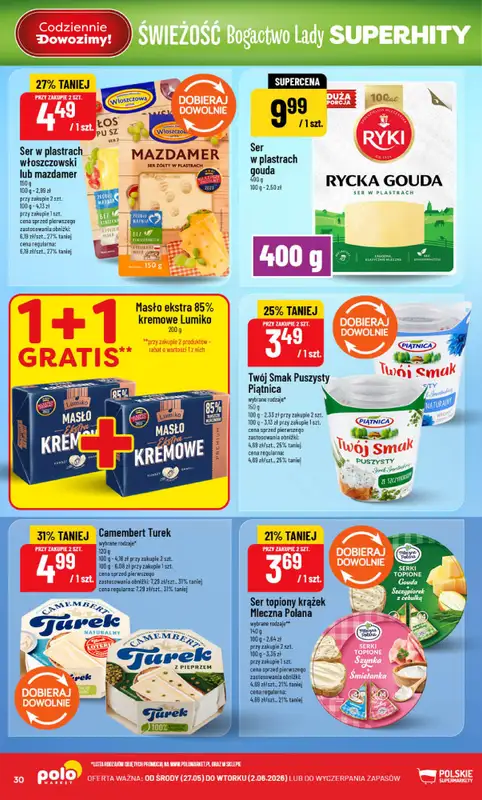 POLOmarket - gazetka promocyjna Gazetka od środy 27.05 do wtorku 02.06 - strona 30