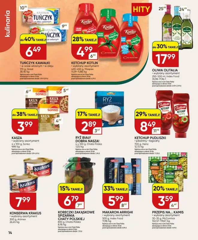 Chata Polska - gazetka promocyjna Gazetka 03-14.06  do niedzieli 14.06 - strona 14