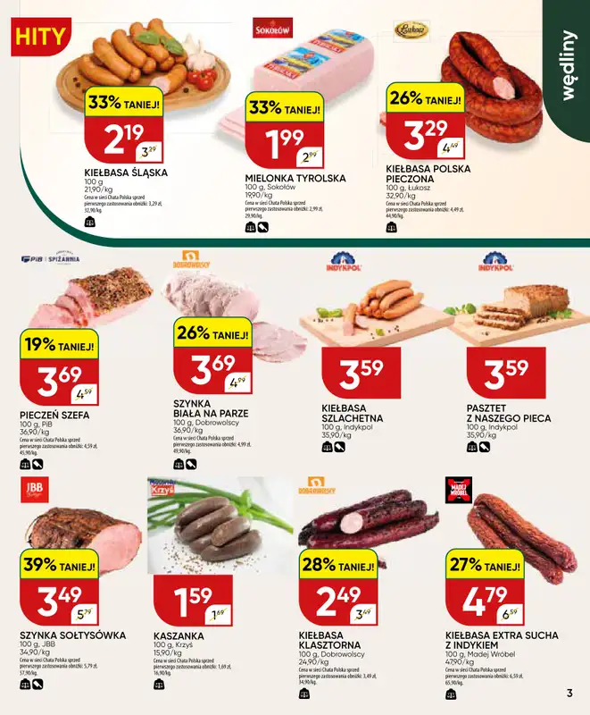 Chata Polska - gazetka promocyjna Gazetka 03-14.06  do niedzieli 14.06 - strona 3