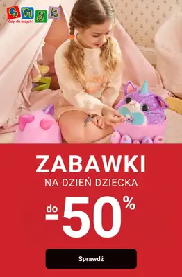Smyk - gazetka promocyjna Zabawki do -50% od poniedziałku 25.05 